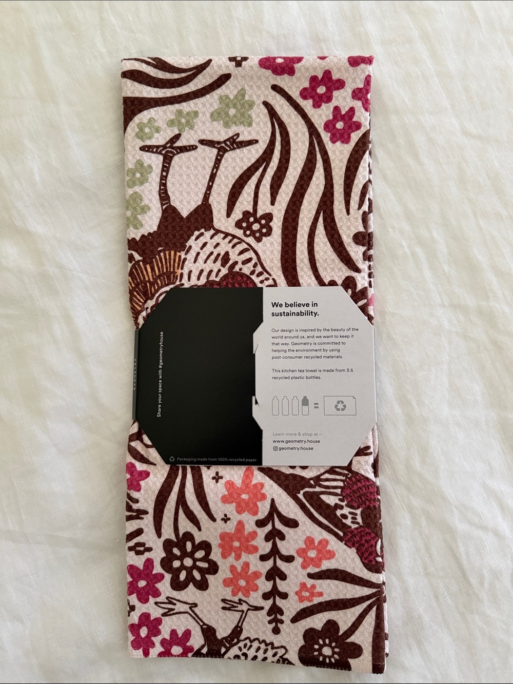 Geometry Kitchen Tea Towel - Picture 2 of 4